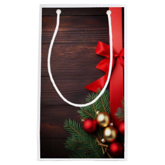 Sacola Para Presentes Pequena Pochette Cadeau "Ruban Rouge"