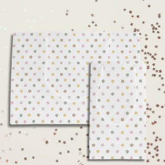 Sacola Para Presentes Pequena Polkadot Gift Bag Moderno
