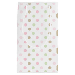 Sacola Para Presentes Pequena Pontos pastosos