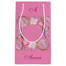 Sacola Para Presentes Pequena Por Ela Ser Meu Namorados Rosa Rosa Rosa Rosa Rosa