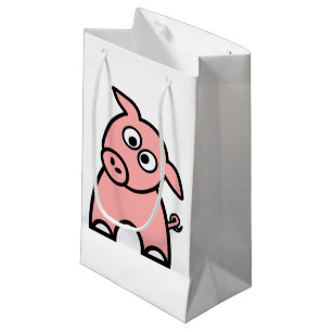 Sacola Para Presentes Pequena Porco
