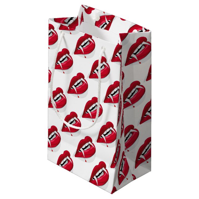 Sacola Para Presentes Pequena Presas de Vampiro (Frente inclinada)