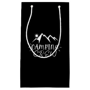 Sacola Para Presentes Pequena Presente Feliz Camper Natural do Camper