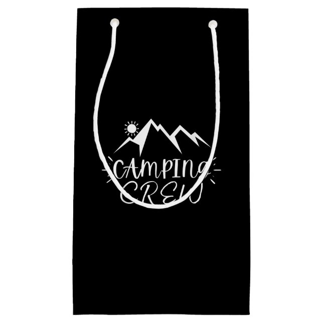 Sacola Para Presentes Pequena Presente Feliz Camper Nature Lover (Frente)