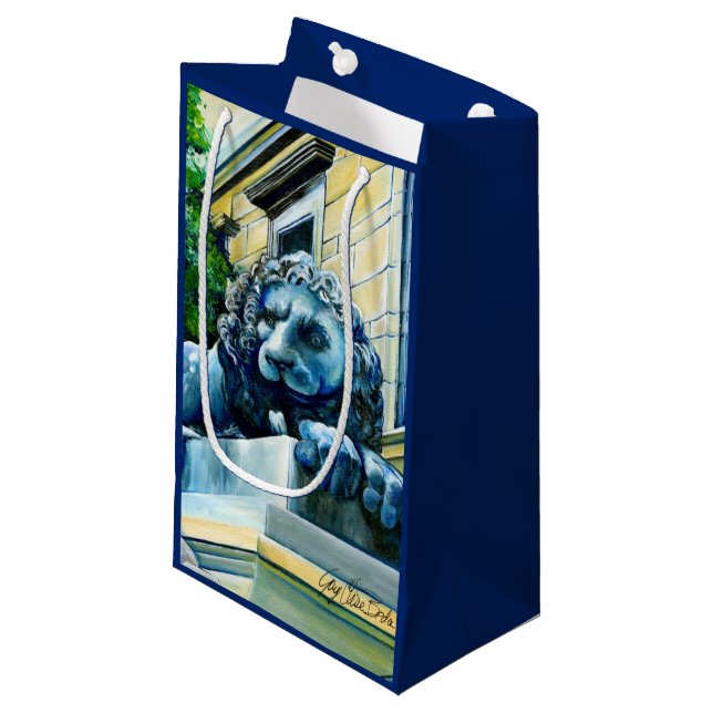 Sacola Para Presentes Pequena Previsto Felino (Frente inclinada)