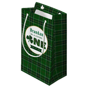 Sacola Para Presentes Pequena Primeiro aniversario de Shamrock