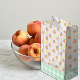 Sacola Para Presentes Pequena Primeiro aniversario Peach doce