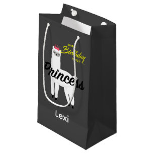 Sacola Para Presentes Pequena Princesa Lama Design - Saco do Presente - Pequeno