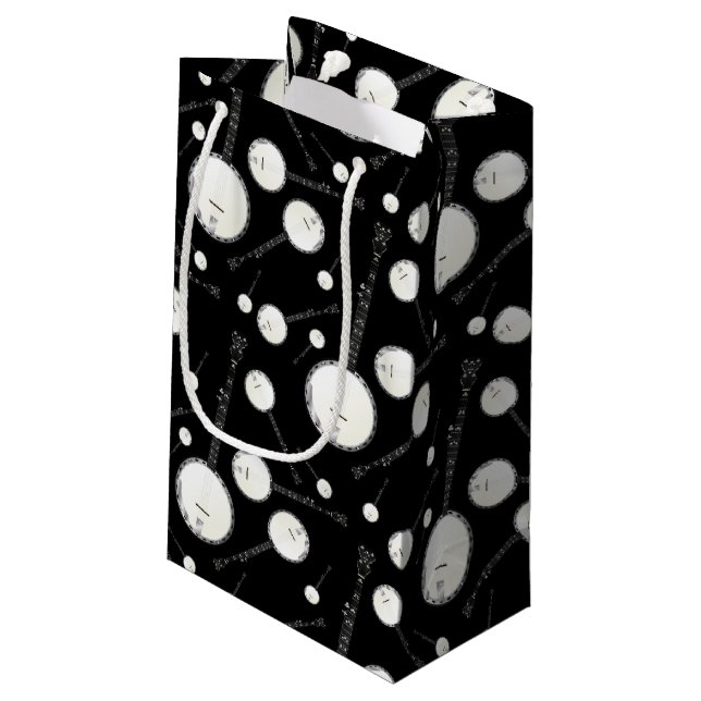 Sacola Para Presentes Pequena Professor de Música Banjo Musical (Verso inclinado)