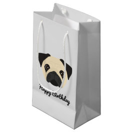 Sacola Para Presentes Pequena Pug Small Gift Bag