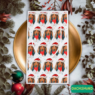 Sacola Para Presentes Pequena Raça de Cachorro Dachshund Natal
