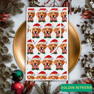 Sacola Para Presentes Pequena Raça de Cachorro Retriever Dourado Natal