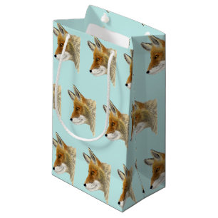 Sacola Para Presentes Pequena Raposa Vermelha
