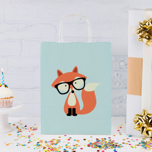 Sacola Para Presentes Pequena Raposa Vermelha Hipster