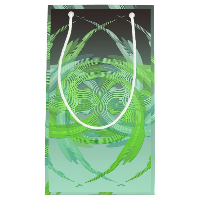 Sacola Para Presentes Pequena Redemoinhos das ondas n (Frente)