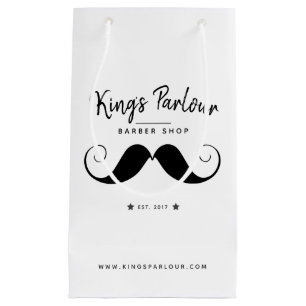 Sacola Para Presentes Pequena Refletor Mustache - Merchandise Compre Barber