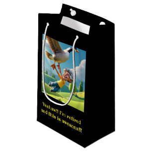 SACOLA PARA PRESENTES PEQUENA " REFORMADO E FELIZ "