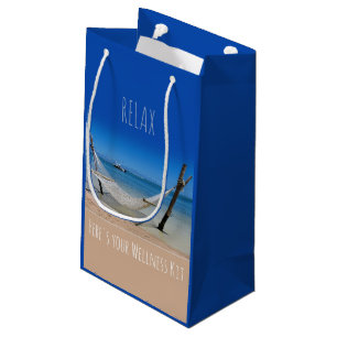 Sacola Para Presentes Pequena Relaxe - Aqui está o seu Saco do Kit de Bem-Estar