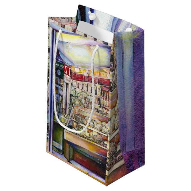 Sacola Para Presentes Pequena Respire frio em um Deli quente (Frente inclinada)