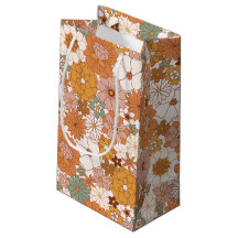 Retro Boho Terracotta Flores Bohemianas