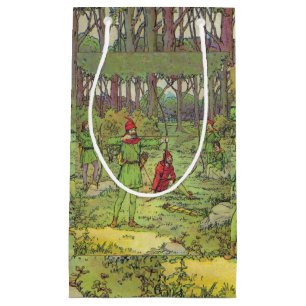 Sacola Para Presentes Pequena Robin Hood Na Floresta Pequena Saco-Presente
