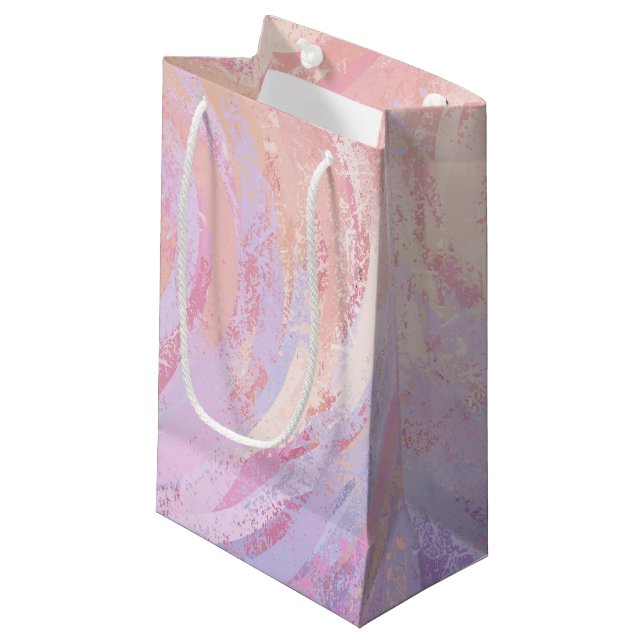 Sacola Para Presentes Pequena Rosa e Cheirosa (Frente inclinada)