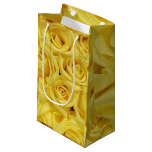 Sacola Para Presentes Pequena Rosas Amarelas, Eventuais Ocasiões_