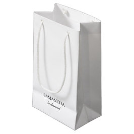 Sacola Para Presentes Pequena Roteiro de Damas de Honra de Casamento Minimalista
