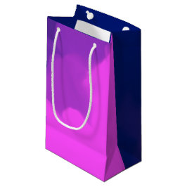 Sacola Para Presentes Pequena Roxo Esfumado e Azul