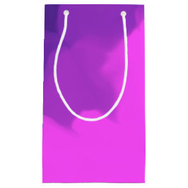 Sacola Para Presentes Pequena Roxo Esfumado e Azul
