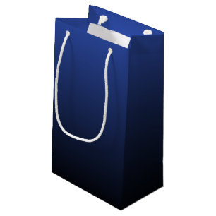 Sacola Para Presentes Pequena Royal Blue Black Ombre