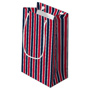 Sacola Para Presentes Pequena RWB Bloco de Coordenadas de Baseball Stripes 1-GIF