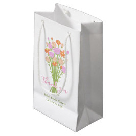 Sacola Para Presentes Pequena Saca de Presente de Chá de Noiva de Flor Silvestre