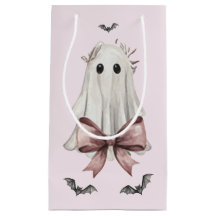 Saca de Presente de Fantasma de Halloween Pink Coq
