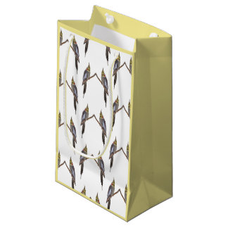 Sacola Para Presentes Pequena Saca de Presente Loucura de Cacatua Fofa