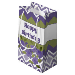 Sacola Para Presentes Pequena Saca de Presente Pequena com Padrão Roxo