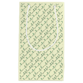 Sacola Para Presentes Pequena Saca de Presentes de Aulas de Dança (Amarelo)