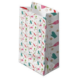 Sacola Para Presentes Pequena Saca de Presentes de Natal Baking Spirits Bright