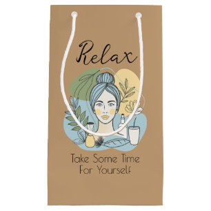 Sacola Para Presentes Pequena Sacas de Presentes Temáticos Relax Spa