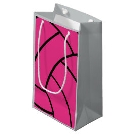 Sacola Para Presentes Pequena Saco cor-de-rosa do presente do voleibol