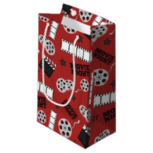 Sacola Para Presentes Pequena Saco de festas com estilhaços de um padrão noturno