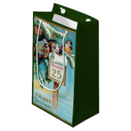 Sacola Para Presentes Pequena Saco de festas de natais vintages