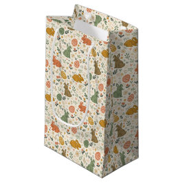 Sacola Para Presentes Pequena Saco de Presente Coelhinhos da Primavera Desenhado