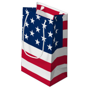 Sacola Para Presentes Pequena Saco de Presente da Bandeira Americana Patriótico