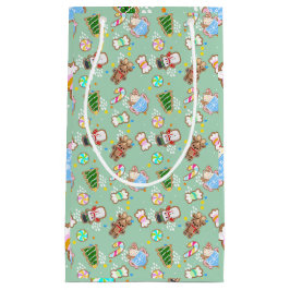 Sacola Para Presentes Pequena Saco de Presente de Cookie de Gengibre Menta