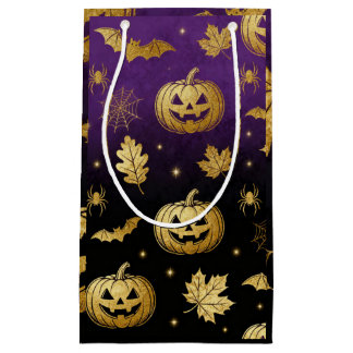 Sacola Para Presentes Pequena Saco de Presente de Halloween Elegante – Brilho de