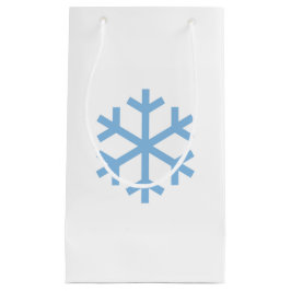 Sacola Para Presentes Pequena Saco de Presente de Natal Floco de Neve Azul