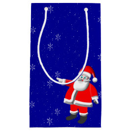 Sacola Para Presentes Pequena Saco de Presente de Natal Santa Snow