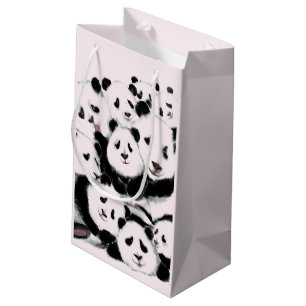 Sacola Para Presentes Pequena Saco de Presente de Panda Engraçado
