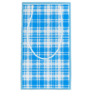 Sacola Para Presentes Pequena Saco de presente de papel azul e branco